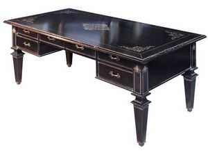 Albenga CE.0290, 1800-inspired walnut inlaid desk