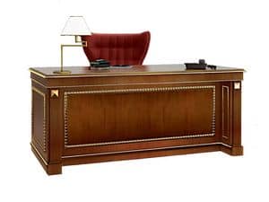 Desk SCR006F Firenze, Writing-desk made of inlaid wood for office