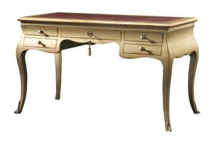 Eleonora FA.0047, Desk with 5 drawers, Louis XV style