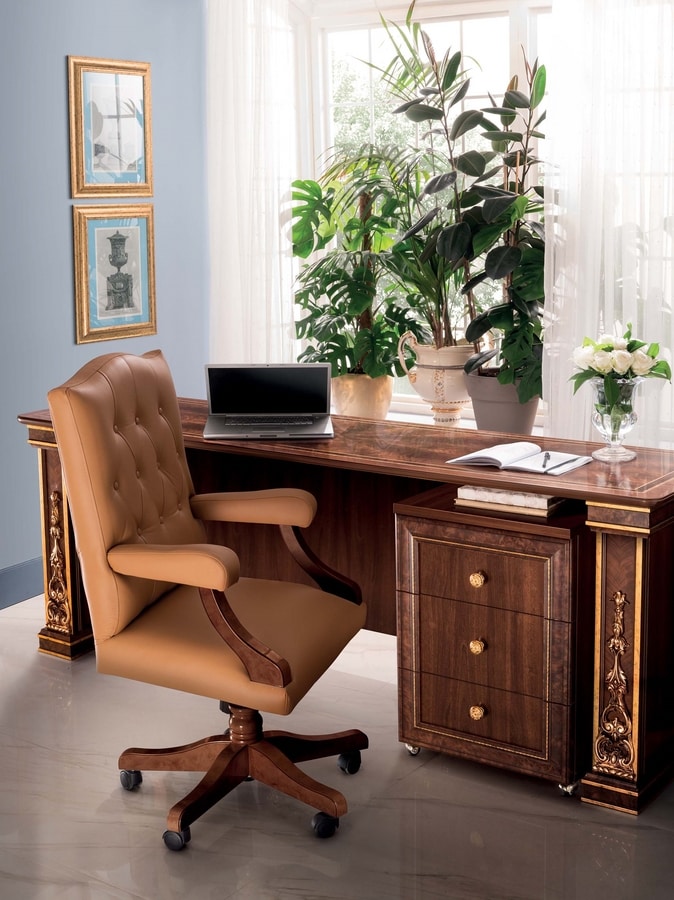Modigliani desk, Luxurious Empire style desk