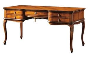 Morgana FA.0032, Wooden writing desk, baroque style
