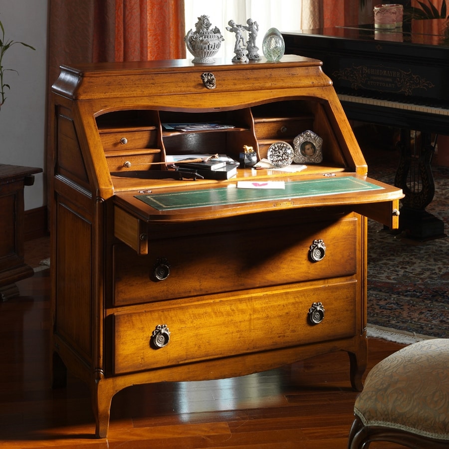 Roussillon VS.1046, Provencal bureau with three drawers and opening top
