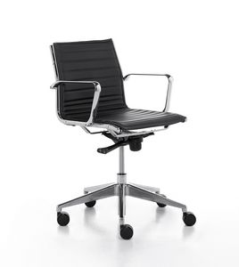 Aalborg Line 02, Padded task chair in polyurethane, for office