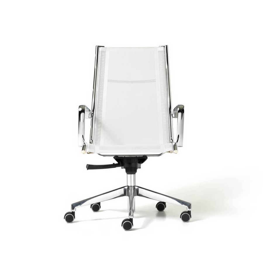 Auckland net, Executive chair, net back, with armrests and wheels