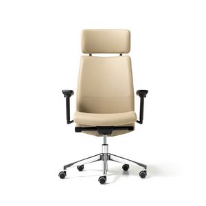 Duke, Directional office chair with wheels, headrests, armrests