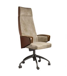 Il Cedro, Executive office chair upholstered in nubuck leather