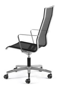 KEYNET 3103, Swivel chair, mesh shell, for executive office