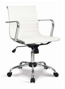 Lab-D, Office chair with low back, with leather cover