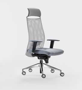 LINK, Office chair, stretch mesh backrest, confortable and customizable