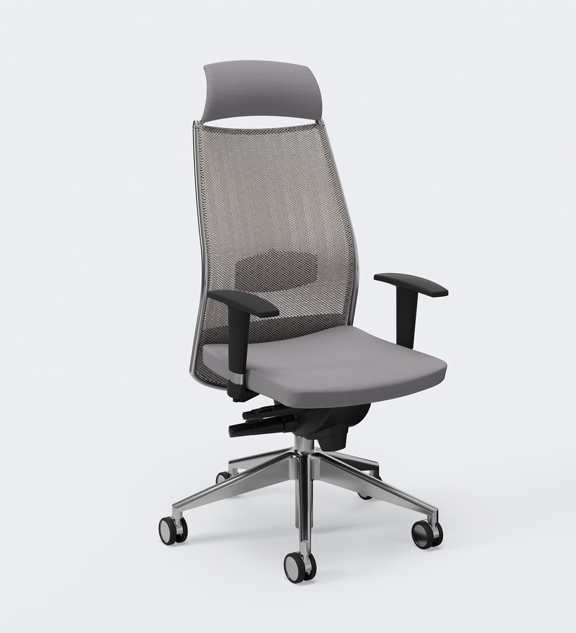 LINK PLUS, Office chair with headrest
