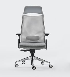 LINK PLUS, Office chair with innovative suspension on the seat