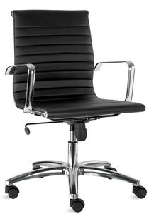Luxor-T medium, Chair in imitation leather, for executive office