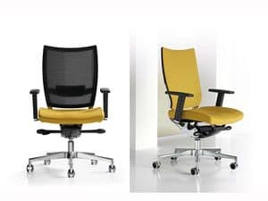 Nest, Adjustable chair, aluminum frame, for professional studio