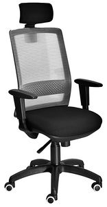 Olimpia SY with headrest, Office chair with mesh backrest, with headrest