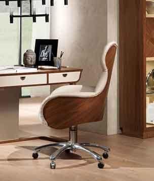 PO59 Cartesio armchair, Swivel chair for offices in classic contemporary style