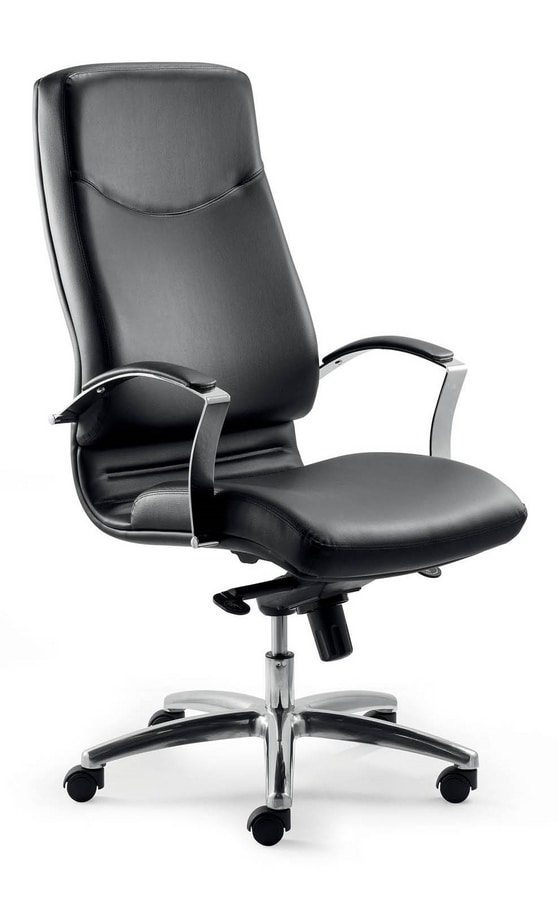 UF 530 / A, Executive chair, high back, wheels, tilt mechanism