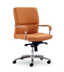 UF 578 / B, Office chair with aluminum base, multiblock mechanism