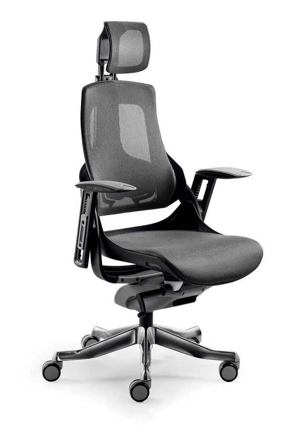 UF 612, Executive chair with mesh backrest ideal for modern office