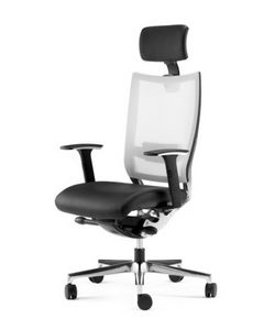 SHINE, Executive chair, mesh back, with headrest