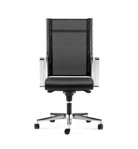 SYNCRONET, Executive chair, mesh back, base and armrests in steel