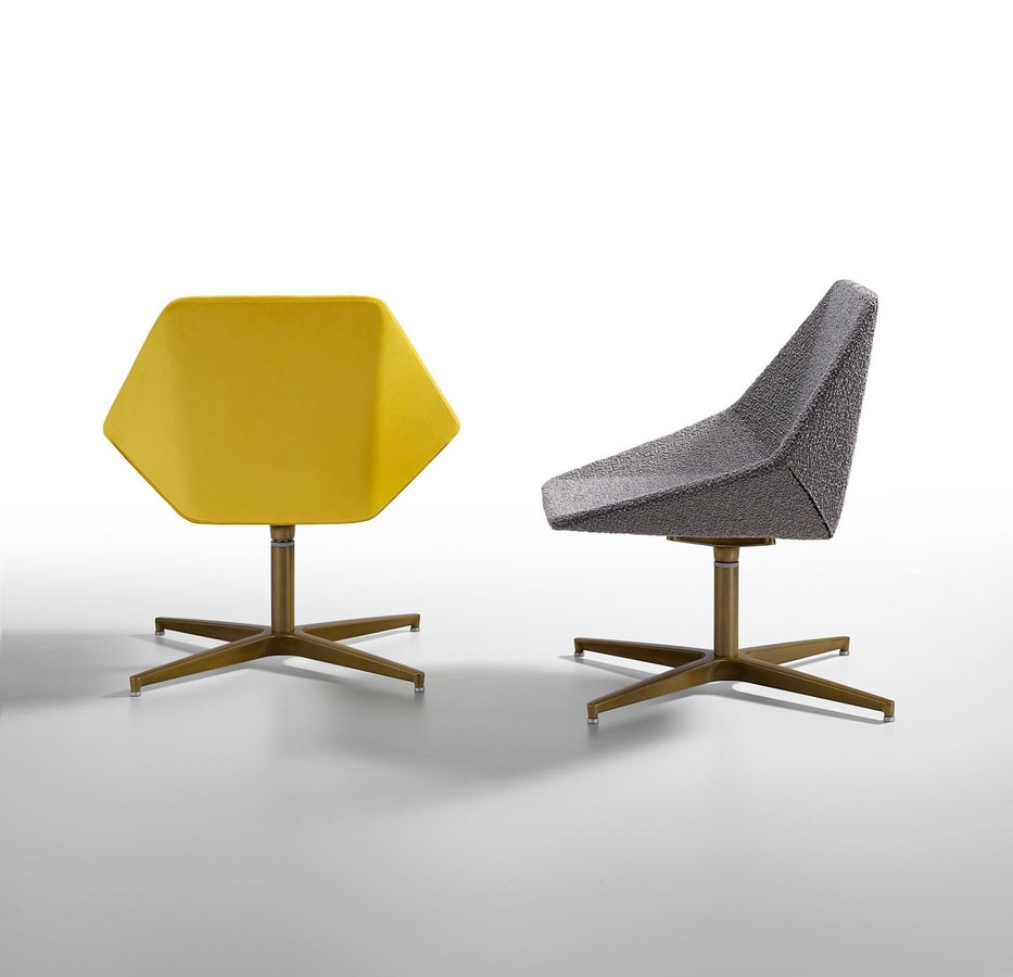 Diamante lounge, Lounge armchair inspired by the shape of diamonds