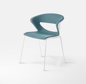 Kicca, Metal chair, stackable, perforated back