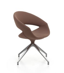 Spot Soft 01 FLC, Padded armchair with swivel base