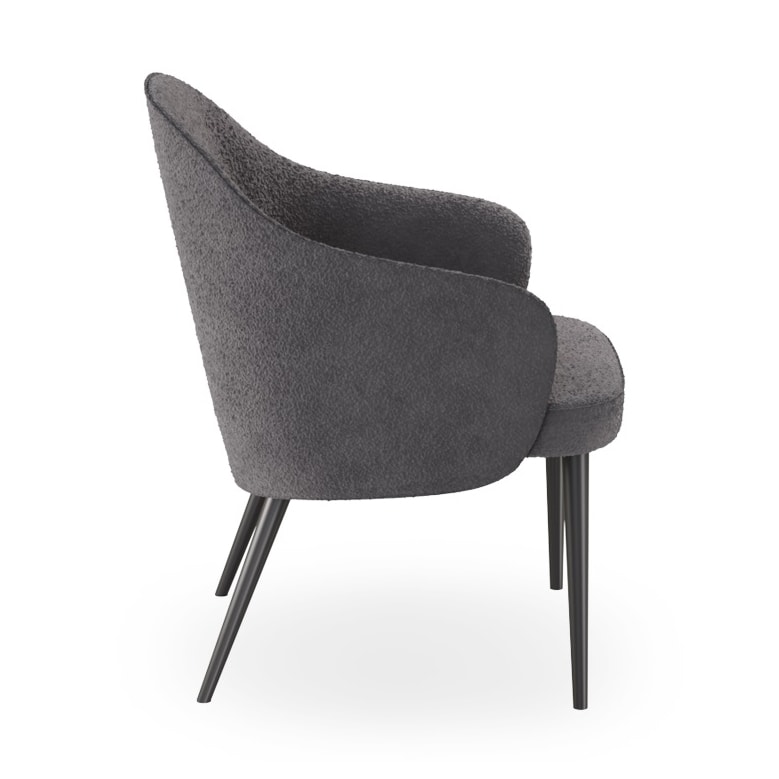 Bombo L, Lounge chair with steel legs