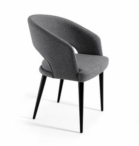 Capri Met, Modern armchair, metal legs