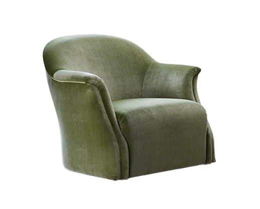 Cloe, Contemporary armchair with a retro taste