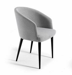 Ischia Met, Modern armchair, metal legs