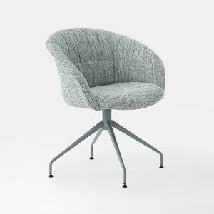 Konny Soft, Chair with soft padding, metal base