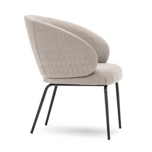 Lily 04565L, Padded armchair, with metal legs