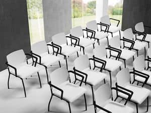 Sunny, Chair for Office and conferences, back in polypropylene