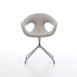 Sunny fabric SP, Swivel rmchair upholstered in fabrics certified for contract use