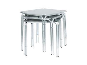 033, Metal table for bars and ice cream parlors