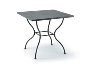3014, Table in galvanized steel, for outdoors