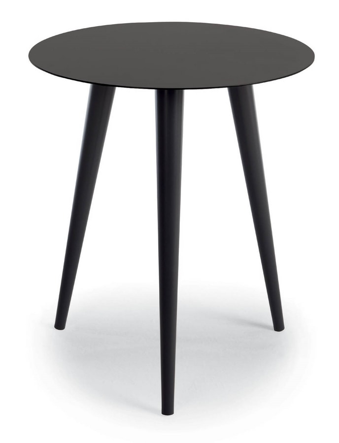 Tondo, Round table in metal, for outdoor use