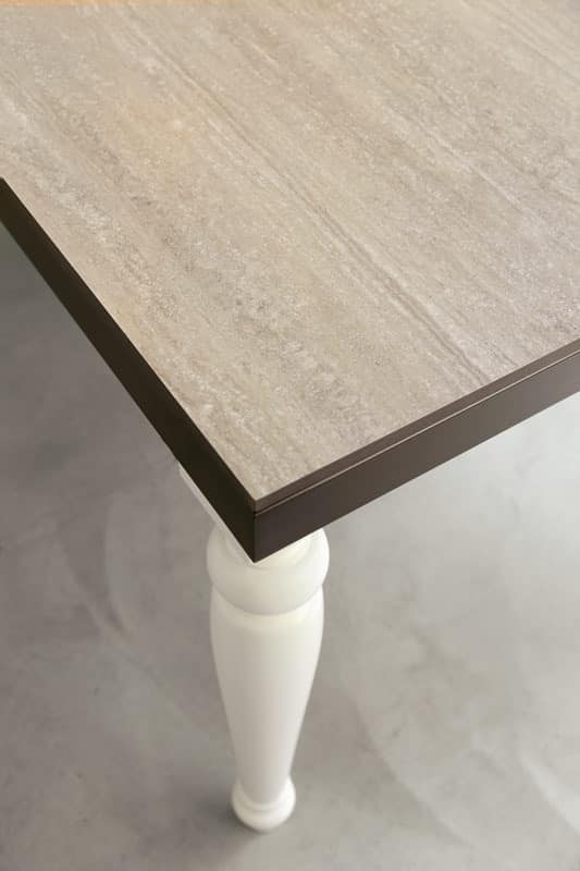 dl60 lisbona, Table with metal structure, for dining room