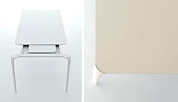 LIGHT, Minimal table, extendable, table for living room