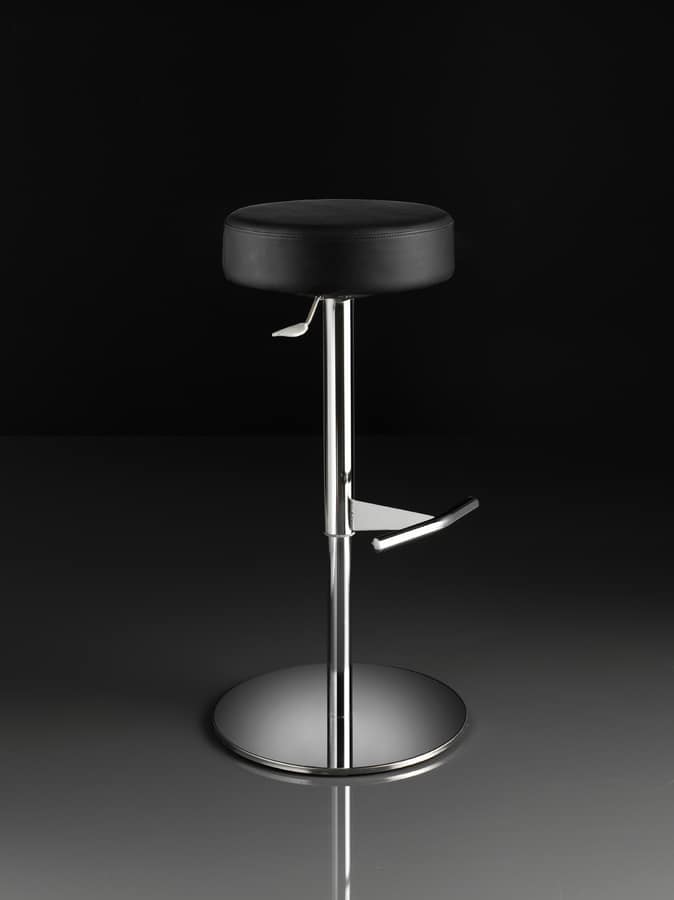 ART. 244/B CAP, Stool with round seat, gas lift, for restaurants