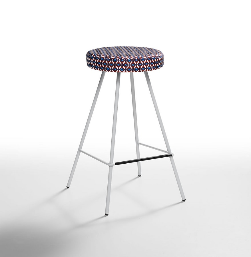 Bisa-SG, Metal stool with round seat