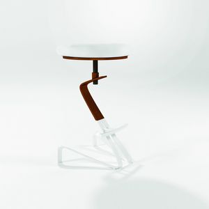 Herbie, Modern stools with round seat and height adjustable