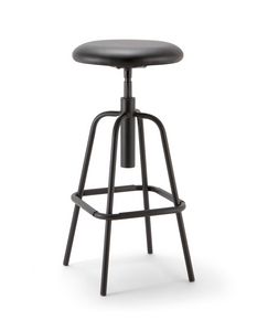 Mea Soft 05, Swivel stool with round seat