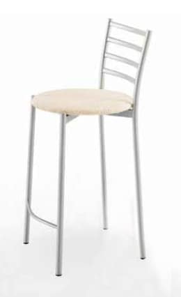 Nancy-A, Metal stool with padded seat
