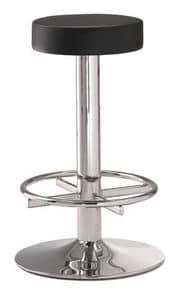 SG 014, Stool in metal with circular base, for modern bars
