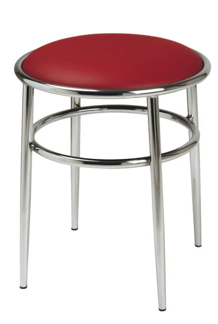 SG 028 / H, High stool with round seat upholstered, for pubs