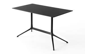Elephant table rectangular, Folding rectangular table in die-cast aluminum