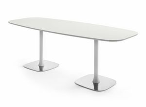 Rendez-vous 40.0500, Table with double metal base