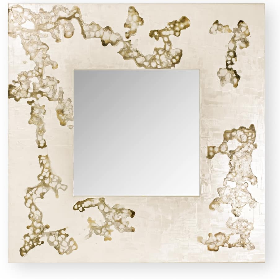 Africa Flowing, Square mirror with decorative frame
